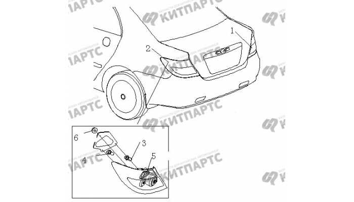 Фонари задние BYD F3 (F3R)