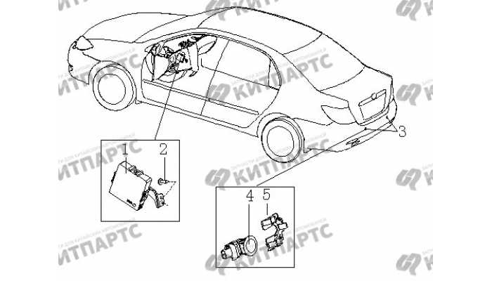 Парковочный радар BYD F3 (F3R)