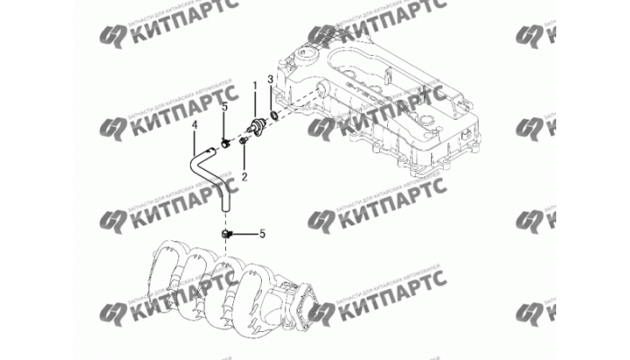 Вентиляция картерных газов Dong Feng H30 Cross