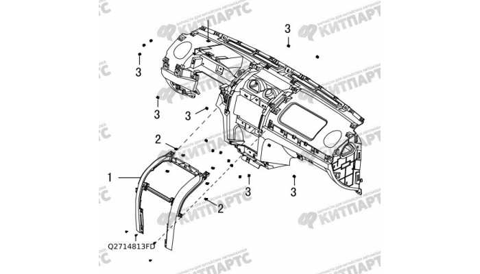 Накладка центральной консоли Great Wall Hover H5