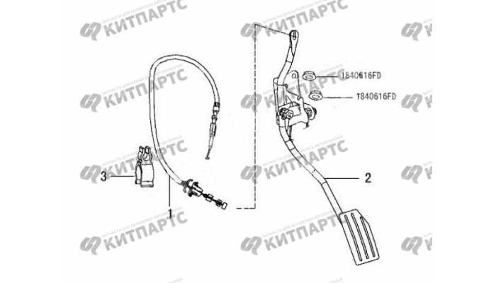 Педаль газа Great Wall Wingle
